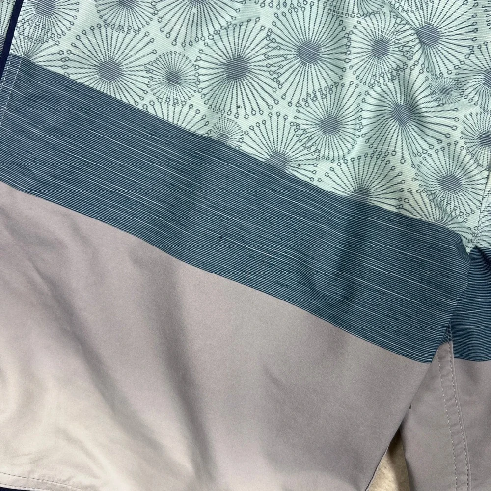Rip‎ Curl Mirage Boardshorts Men Size 34 Blue Gray Floral Print Ultimate